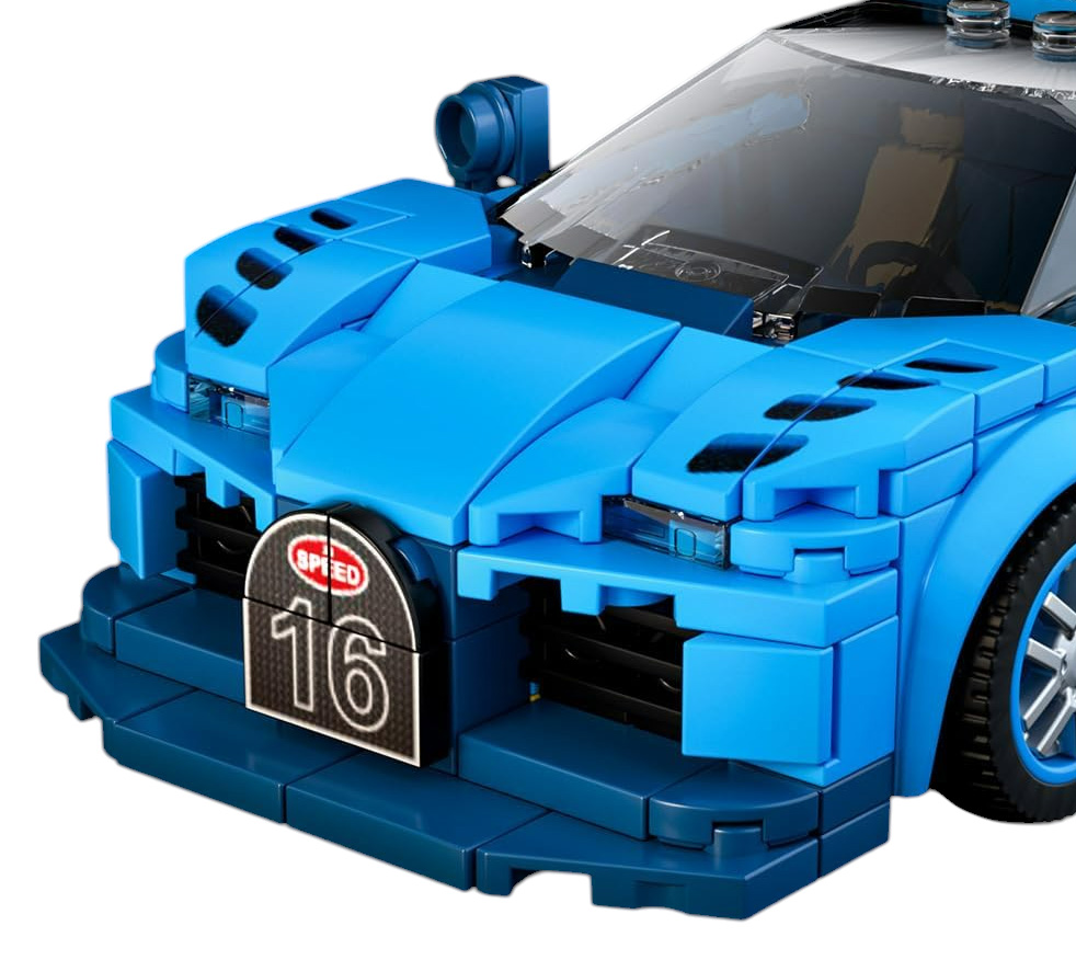 Zestaw Klocków Auto Sportowe Niebieskie - obrazek 3
