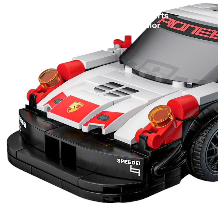 Zestaw Klocków Auto Sportowe 349el. Białe - obrazek 5